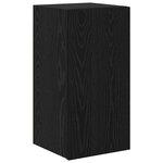 vidaXL Meuble TV mural 3 Pièces Chêne noir Bois d'ingénierie