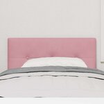 vidaXL Tête de lit LED avec des lumières à LED Rose 80 cm Polyester