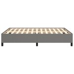 vidaXL Cadre de lit sans matelas gris foncé 140x200 cm tissu
