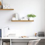 vidaXL Étagère Murale Marron 80 x 23 5 x 4 cm Bois d'ingénierie