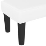 vidaXL Banc Blanc 100x30x30 cm Similicuir