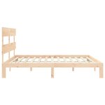 vidaXL Cadre de lit sans matelas 200x200 cm bois massif de pin