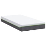 vidaXL Matelas Blanc  Gris 90 x 200 cm Mousse