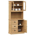vidaXL Buffet haut VIGO 78x40x175 cm bois massif de pin