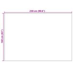 vidaXL Tapis de surface PALMERAS Vert 160 x 230 cm Polyester