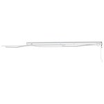vidaXL Auvent avec Blanc 4 5 × 3 5 m Métal