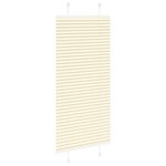 vidaXL Store plissé crème 55x150 cm largeur du tissu 54 4 cm polyester