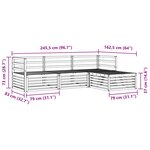 vidaXL Ensemble de canapés d'extérieur 4 pc Naturel