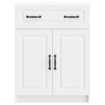 vidaXL Buffet Blanc 66 x 34 5 x 87 cm Bois d'ingénierie