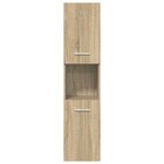 vidaXL Ensemble de meubles de salle de bain 5 Pièces chêne sonoma