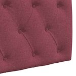 vidaXL Tête de lit suspendue Bordeaux Tissu