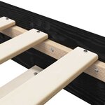 vidaXL Cadre de lit Chêne noir 80 x 200 cm Bois d'ingénierie