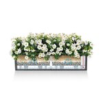 LECHUZA Jardinière BALCONERA Cottage 80 ALL-IN-ONE Blanc