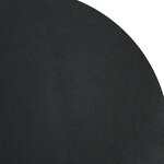 vidaXL Tapis de sol de piscine noir Ø 610 cm en tissu non tissé  rond