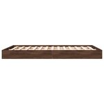 vidaXL Cadre de lit sans matelas chêne marron 140x200 cm
