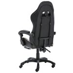 vidaXL Fauteuil de jeux vidéo repose-pied Noir/camouflage Similicuir