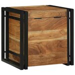 vidaXL Boîte de rangement 40 x 40 x 40 cm Bois d'Acacia Massif