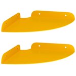 vidaXL Étagère Flottante d'Angle 2 pc Jaune moutarde 18 x 18 x 2 cm