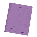 Lot de 10 chemises à lamelles easyorga, A4, carton Violet HERLITZ