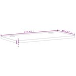 vidaXL Dessus de bureau 80x40x2 5 cm bois massif de hêtre