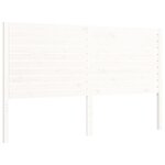 vidaXL Cadre de lit sans matelas blanc 160x200 cm bois massif