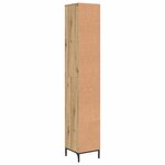 vidaXL Cabinet de salle de bain Chêne artisanal 31 5 x 33 x 190 cm