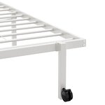 vidaXL Cadre de lit pliable sans matelas blanc 80x200 cm acier