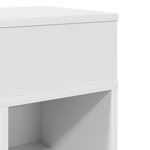 vidaXL Tables de chevet 2 Pièces avec tiroir blanc 25x31x66 cm