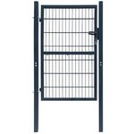 vidaXL Portillon 2D (simple) Gris anthracite 106x170 cm