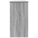 vidaXL Bureau sonoma gris 80x40x75 cm bois d'ingénierie