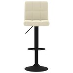 vidaXL Tabourets de bar lot de 2 crème velours
