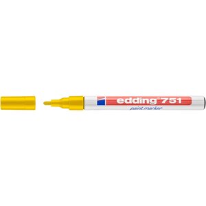 Marqueur Peinture 751 Jaune Pointe Ronde 1-2 mm x 10 EDDING