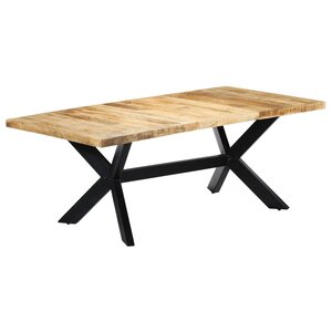 vidaXL Table de salle à manger 200x100x75 cm Bois de manguier solide
