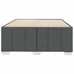vidaXL Cadre de lit sans matelas gris foncé 120x190 cm tissu