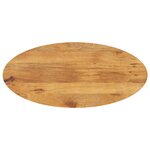 vidaXL Dessus de table 120x50x3 8 cm ovale bois massif de manguier