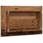 vidaXL Miroir de salle de bain avec lumière LED vieux bois 60x8 5x38cm