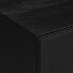 vidaXL Ensemble de meubles salle de bain 2 Pièces noir bois d'ingénierie