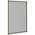 vidaXL Moustiquaire pour fenêtres Marron 90x120 cm