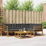 vidaXL Ensemble de canapés d'extérieur 5 pc Naturel et Anthracite