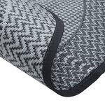 vidaXL Tapis d'extérieur gris Ø120 cm PP