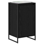 vidaXL Buffet Chêne noir 43 x 36 x 75 5 cm Bois d'ingénierie