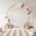 vidaXL Arche de mariage Marron Clair 224 x 80 x 220 cm