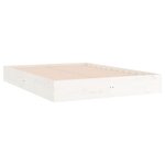 vidaXL Cadre de lit Blanc Bois massif 180x200 cm Super King
