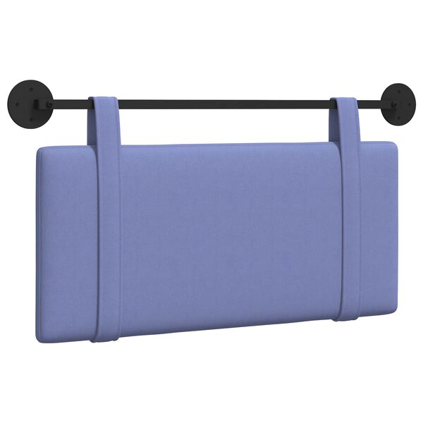 vidaXL Tête de lit suspendue Bleu denim Tissu