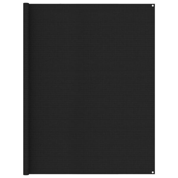vidaXL Tapis de tente 250x600 cm Noir