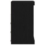 vidaXL Buffet Chêne noir 41 x 37 x 67 cm Bois d'ingénierie