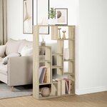 vidaXL Bibliothèque chêne sonoma 72x20x120 5 cm bois d'ingénierie