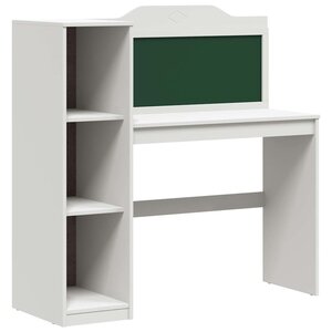 vidaXL Bureau tableau noir ROROS Blanc 120 x 45 x 118 5 cm