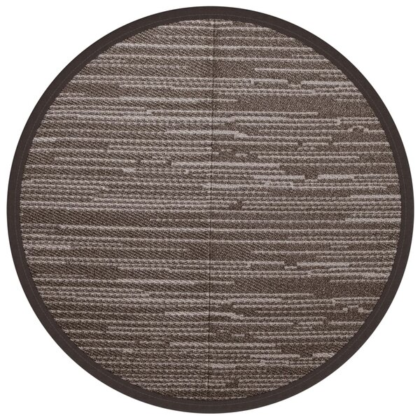vidaXL Tapis d'extérieur ARAKIL marron Ø120 cm PP
