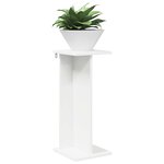 vidaXL Support de Plante 2 pièces Blanc 25 x 25 5 x 60 5 cm